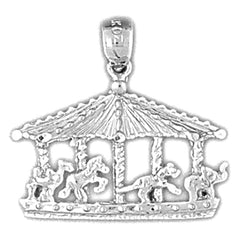 Sterling Silver Carousel Pendant