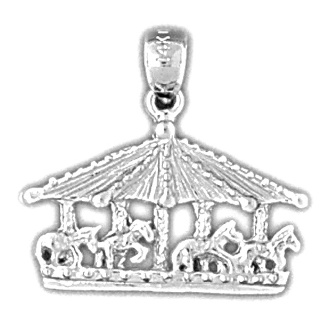 Sterling Silver Carousel Pendant