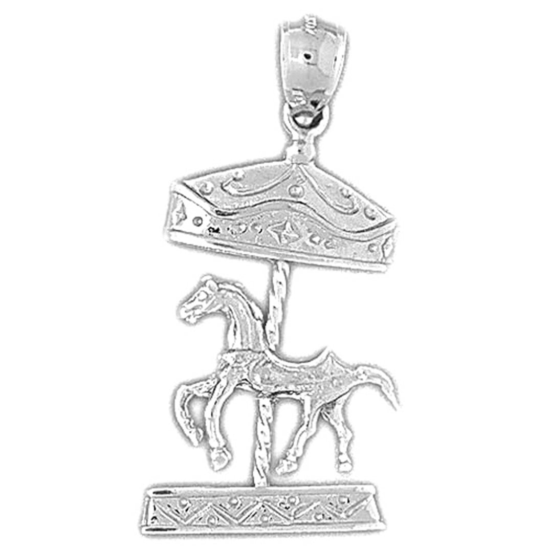 Sterling Silver Carousel Pendant