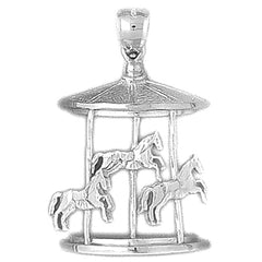 Sterling Silver Carousel Pendant