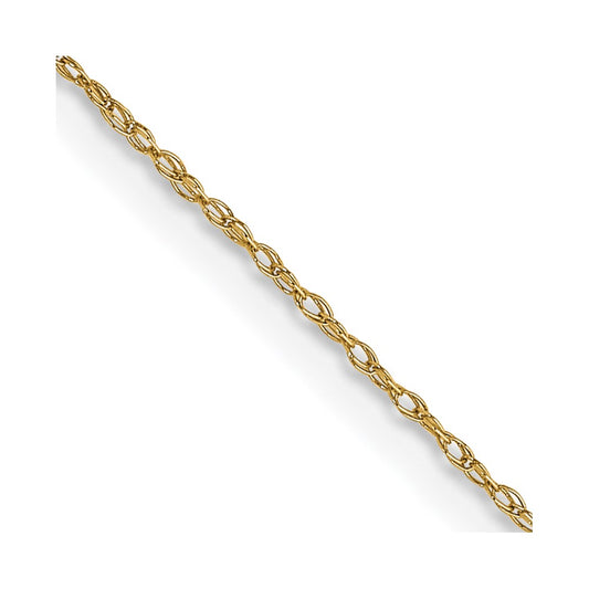 14K Yellow Gold 0.5mm Cable Rope Chain