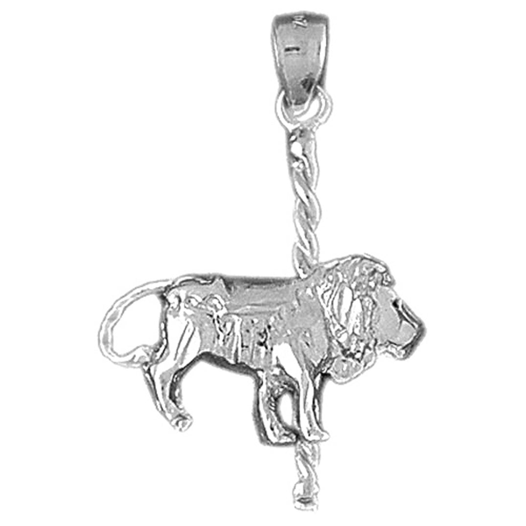 Sterling Silver Carousel Lion Pendant