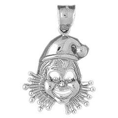 Sterling Silver Clown Pendant