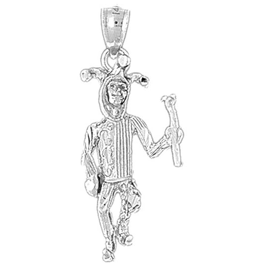 Sterling Silver Clown Pendant