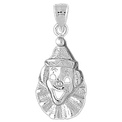 Sterling Silver Clown Pendant