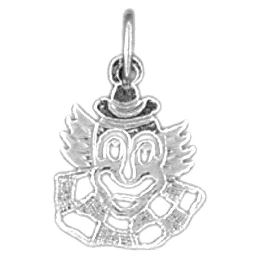 Sterling Silver Clown Pendant