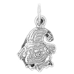 Sterling Silver Clown Pendant