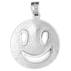 Sterling Silver Happy Face Pendant