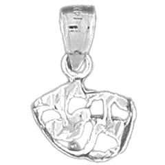 Sterling Silver Drama Mask, Laugh Now, Cry Later Pendant