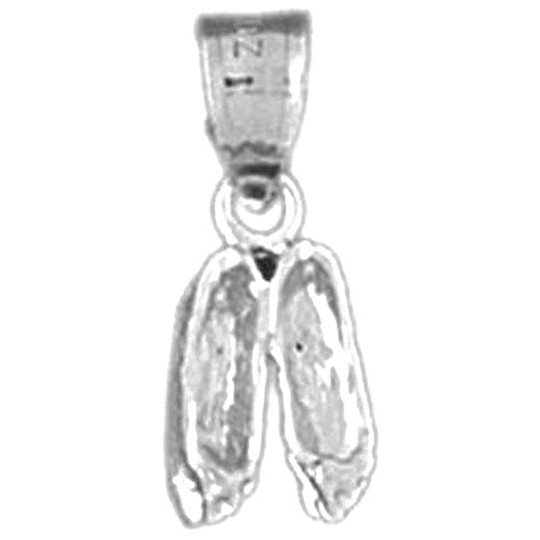 Sterling Silver Dance Shoes Pendant