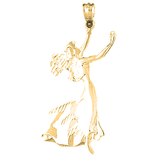Yellow Gold-plated Silver Dancer Pendant