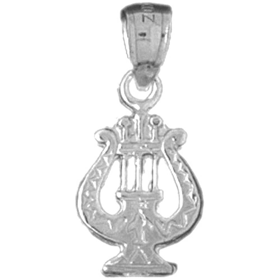 Sterling Silver Harp Pendant