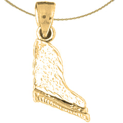 Sterling Silver 3D Piano Pendant (Rhodium or Yellow Gold-plated)