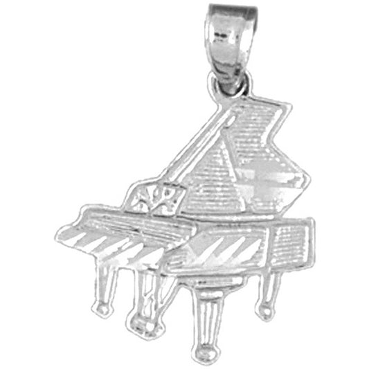 Sterling Silver Piano Pendant