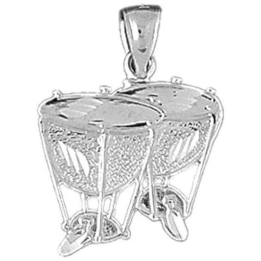 Sterling Silver Congas Pendant