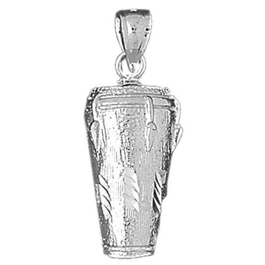 Sterling Silver Congas Pendant