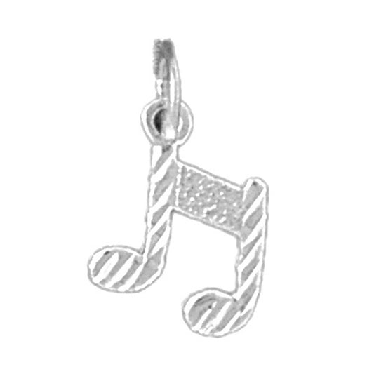 Sterling Silver Eighth Note Pendant