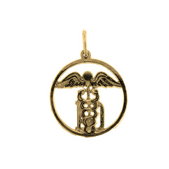 Yellow Gold-plated Silver Md, Caddeusus Pendant