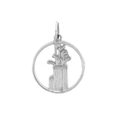 Sterling Silver Golf Bag Pendant