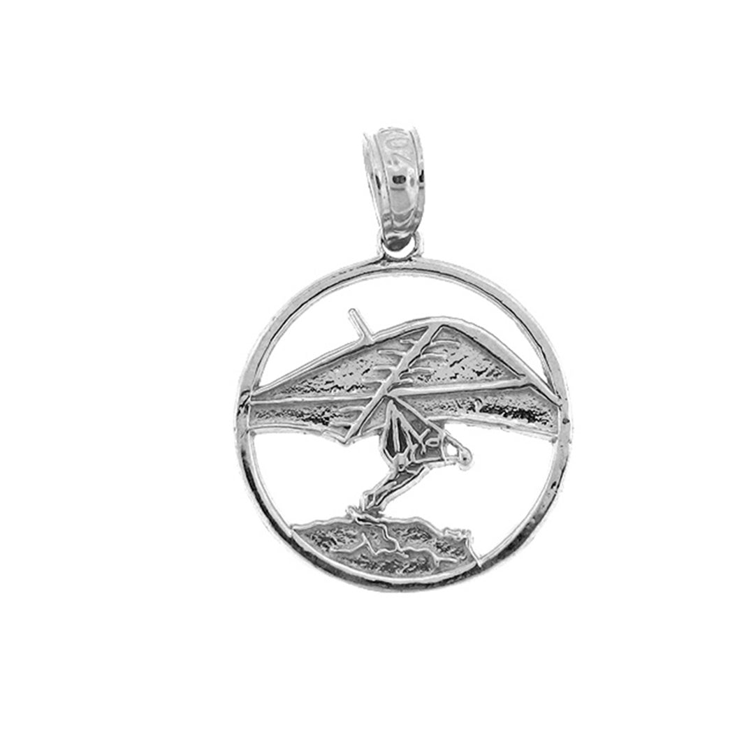 Sterling Silver Hand Gliding Pendant