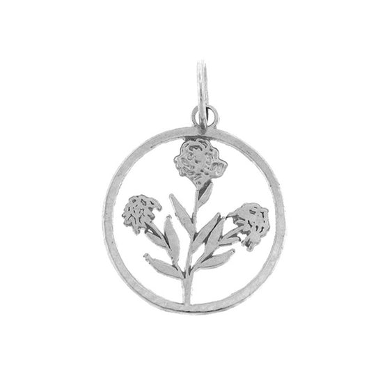 Sterling Silver Flower Pendant