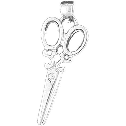 Sterling Silver Scissors Pendant