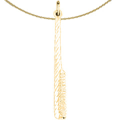 14K or 18K Gold Comb Pendant