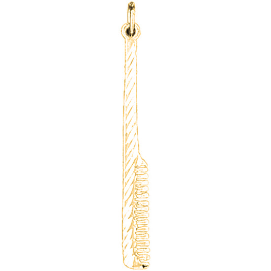 Yellow Gold-plated Silver Comb Pendant