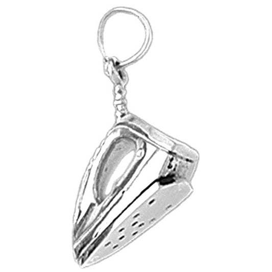 Sterling Silver Iron Pendant