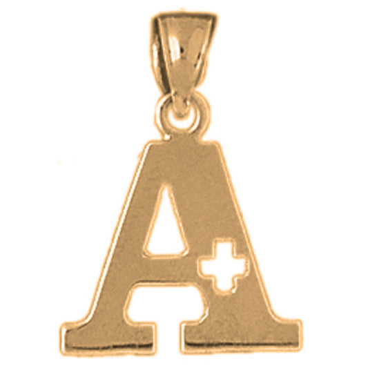 Yellow Gold-plated Silver A+ Pendant