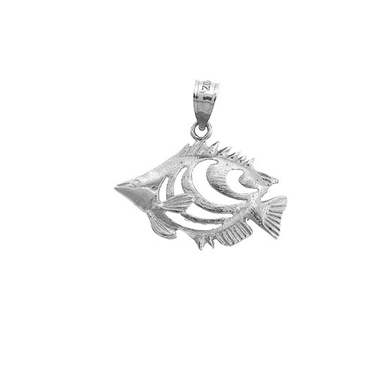 Sterling Silver Tropical Angelfish Pendant