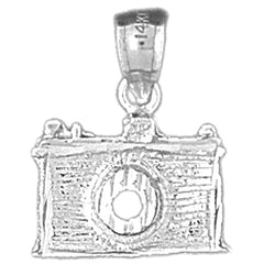Sterling Silver Camera Pendant