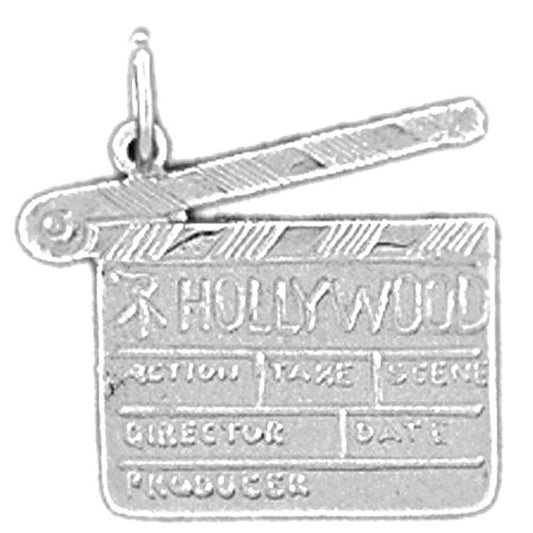Sterling Silver Video Camera With Film Pendant