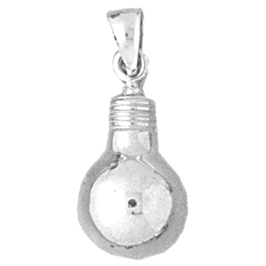 Sterling Silver Light Bulb Pendant