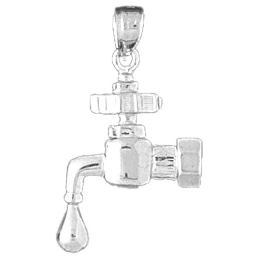 Sterling Silver Faucet Pendant