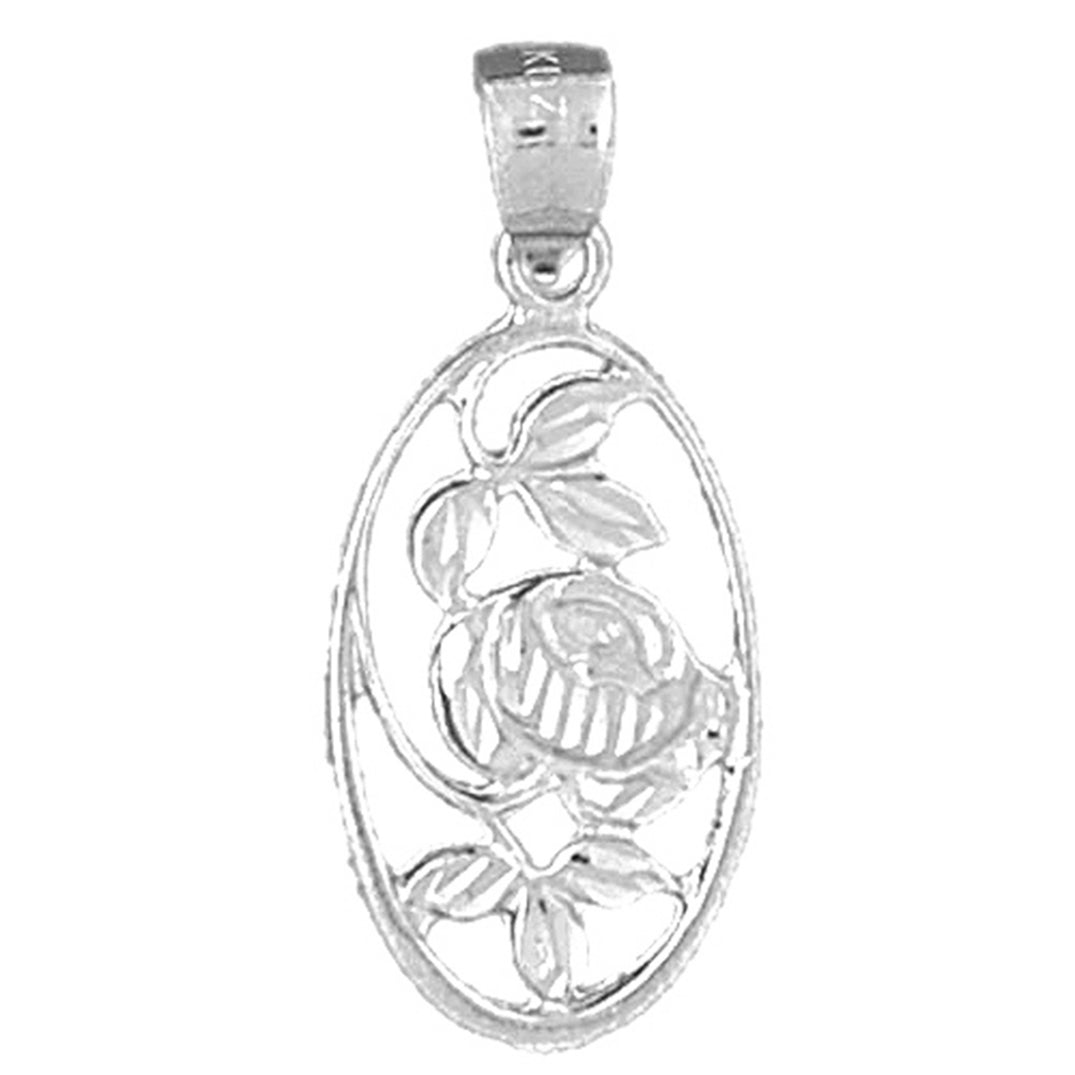 Sterling Silver Flower Pendant