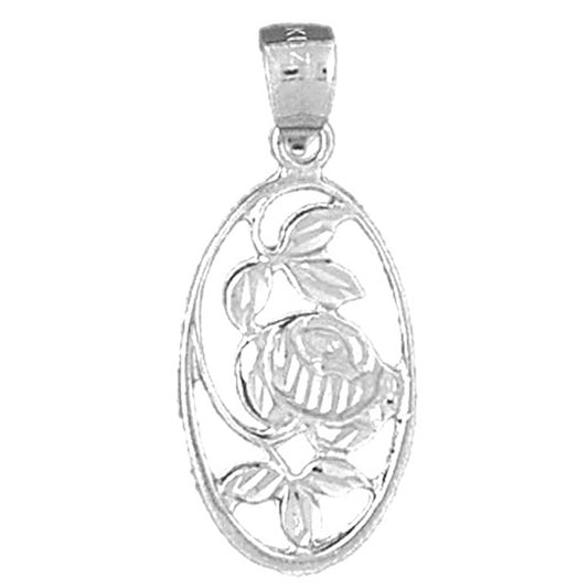 Sterling Silver Flower Pendant