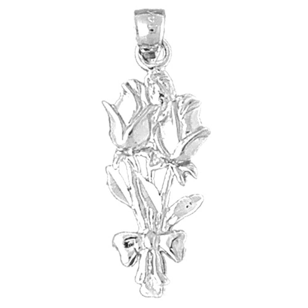 Sterling Silver Flower Pendant