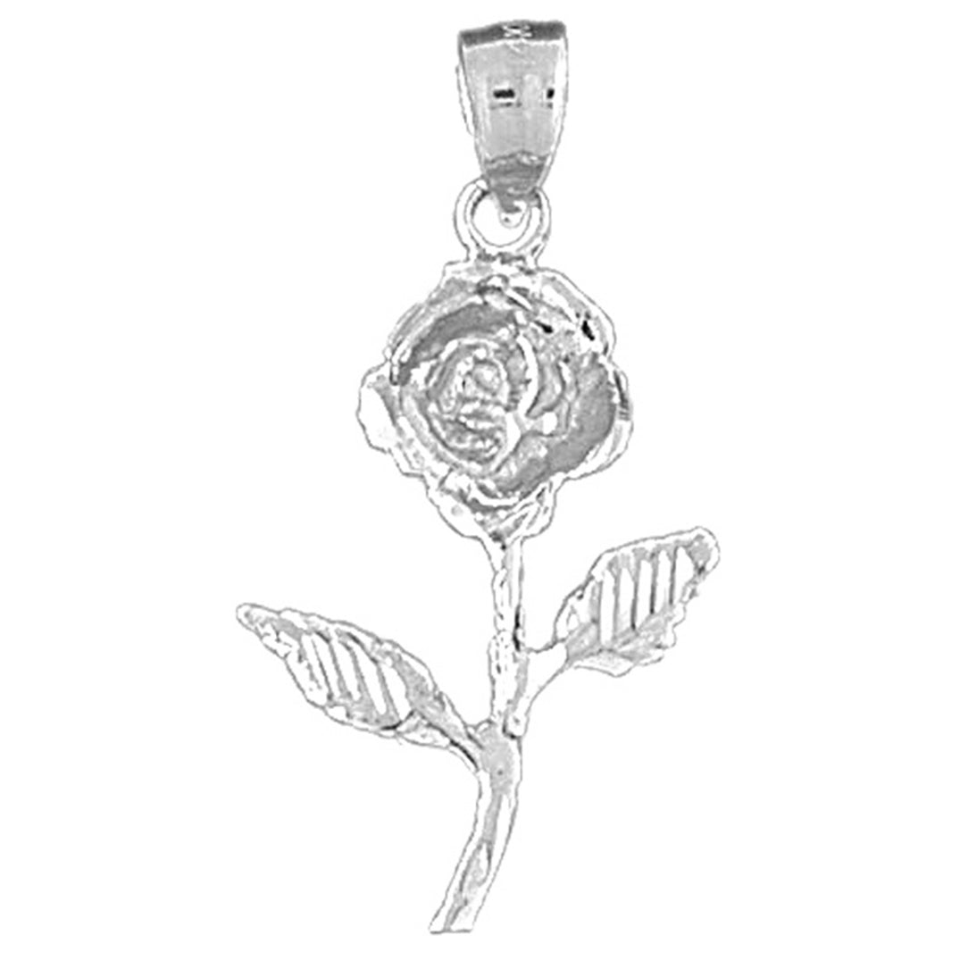 Sterling Silver Flower Pendant