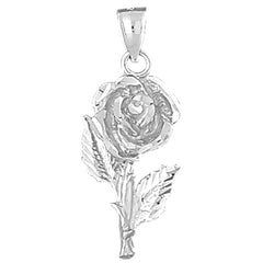 Sterling Silver Flower Pendant