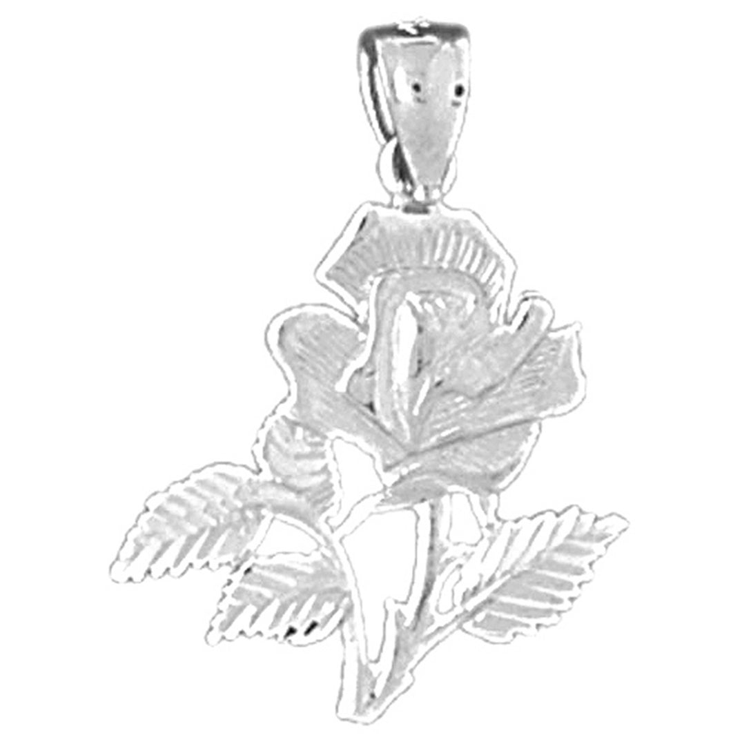 Sterling Silver Flower Pendant