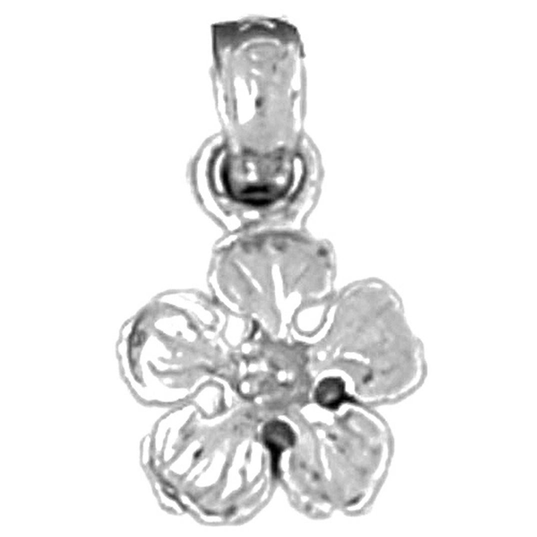 Sterling Silver Flower Pendant