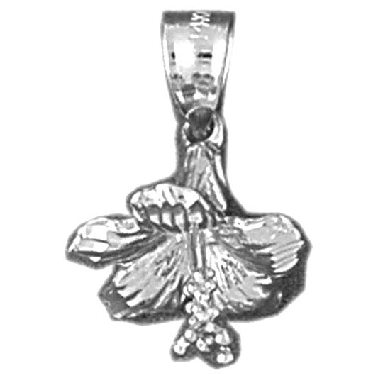 Sterling Silver 3D Flower Pendant