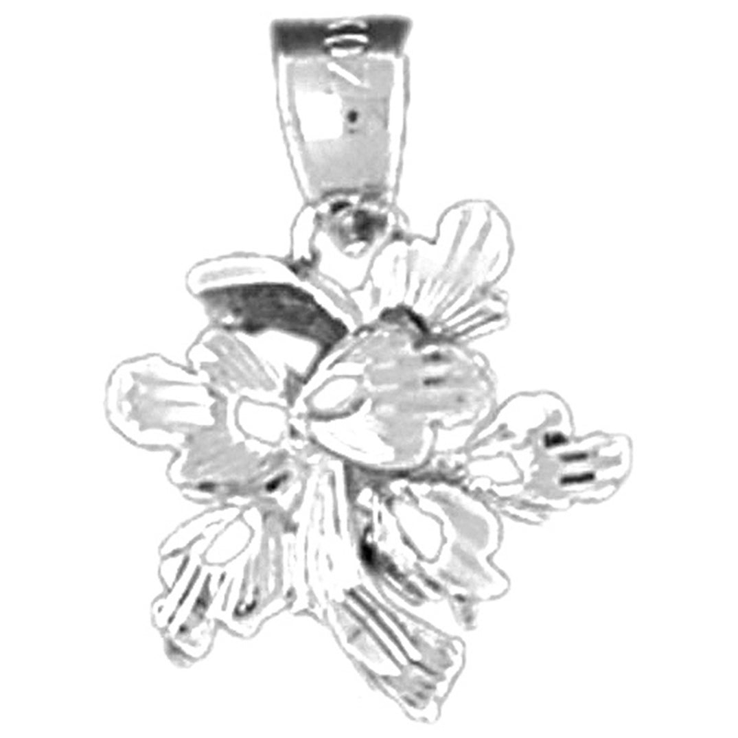 Sterling Silver Flower Pendant