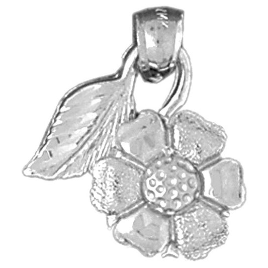 Sterling Silver Flower Pendant