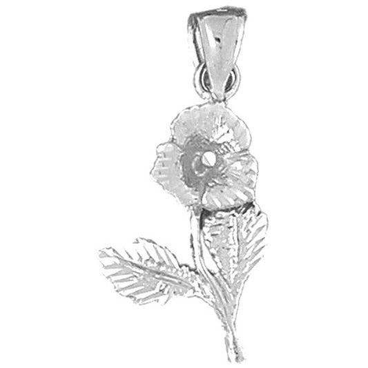 Sterling Silver Flower Pendant