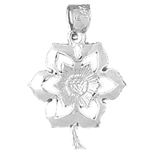 Sterling Silver Flower Pendant