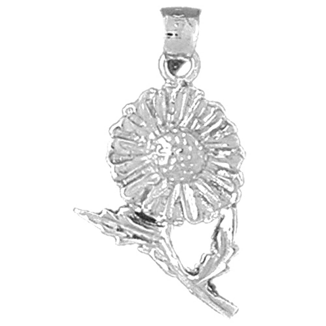 Sterling Silver Flower Pendant