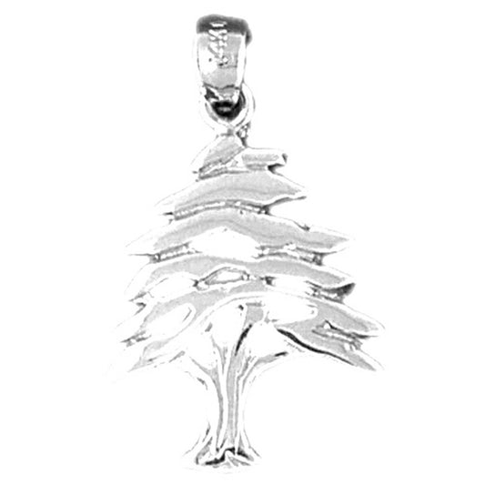 Sterling Silver Cedar Tree Pendant