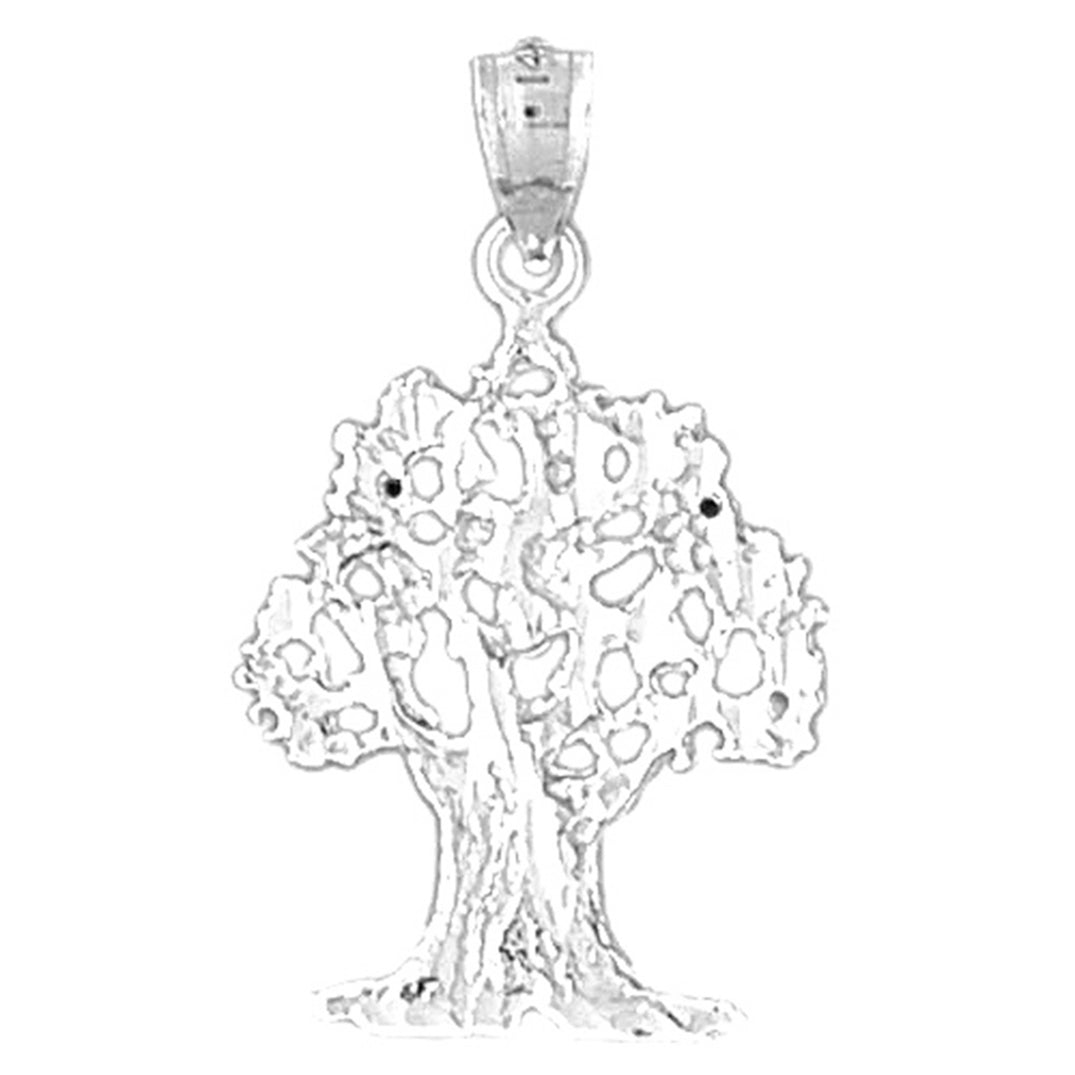 Sterling Silver Cedar Tree Pendant